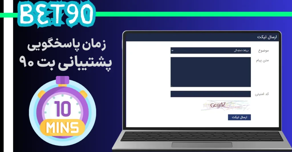 زمان پاسخگویی پشتیبانی بت 90