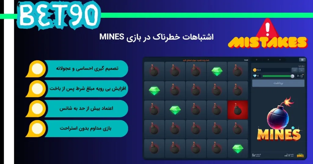 آشنایی با خطاهای مکرر در بازی ماینز